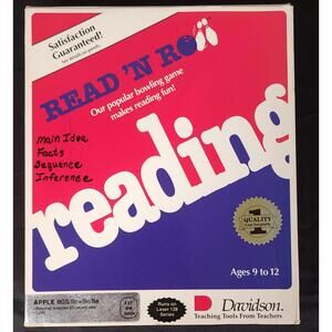 Read 'N Roll (Apple II, 5.25"‎ Disk) Davidson Educational Software